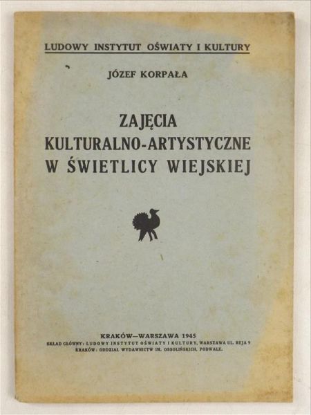 Zajęcia kulturalno-artystyczne w świetlicy wiejskiej, 1945 r.