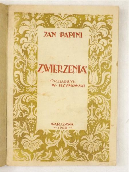 Zwierzenia, 1923 r.