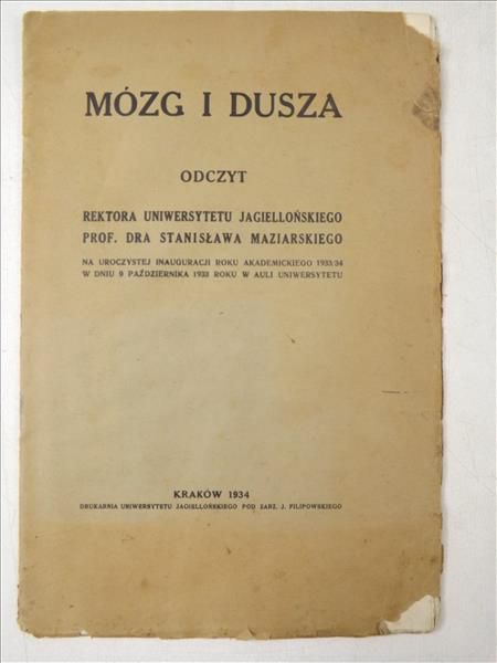 Mózg i dusza, 1934 r.