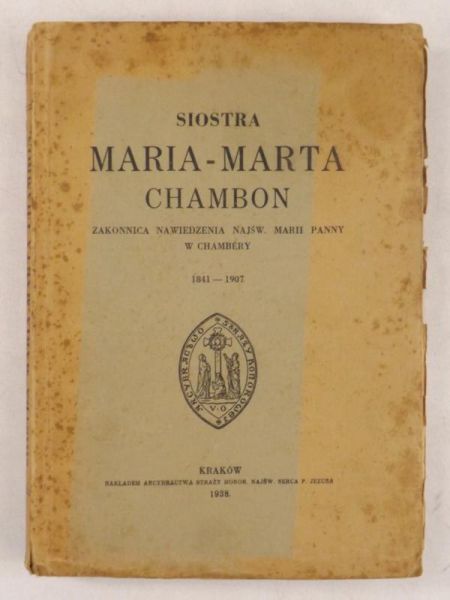Siostra Maria Marta Chambon, 1938 r.