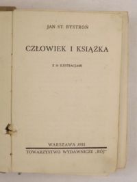 Bystroń Jan - Człowiek i książka, 1935 r.