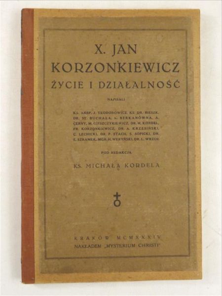 X. Jan Korzonkiewicz. Życie i działalność, 1934 r.
