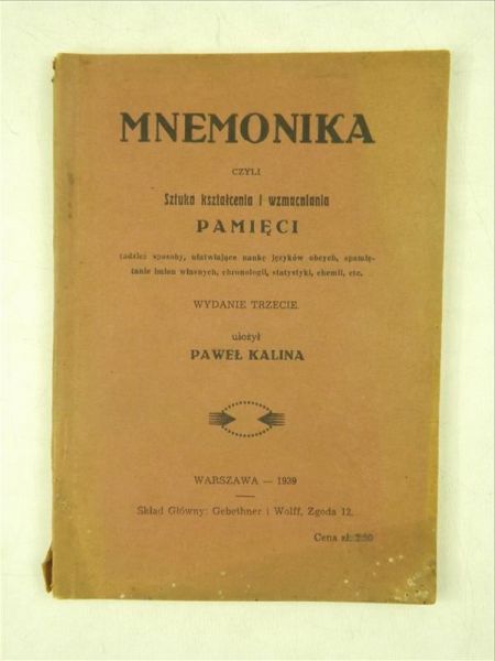 Mnemonika, 1939 r.