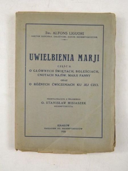 Uwielbienia Marji, 1928 r.