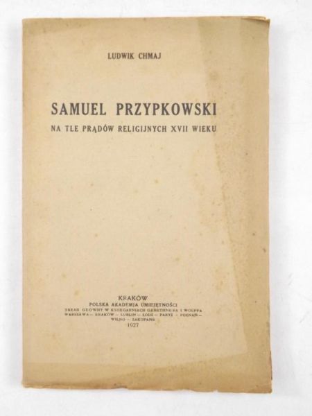 Samuel Przypkowski, 1927 r.