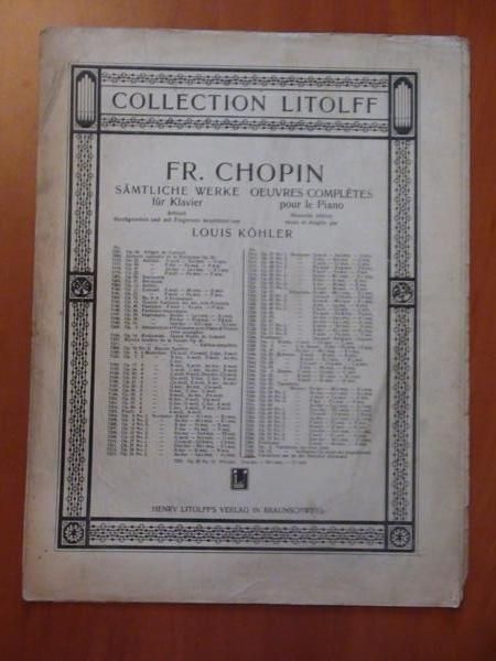 Chopin Fr. - Variations (nuty, ok. 1920 r.)