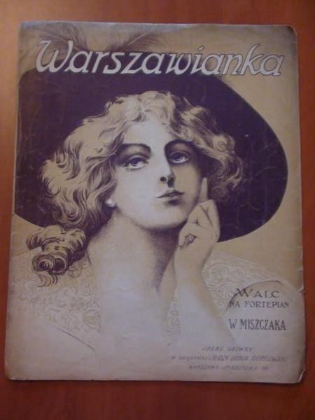 Miszczak W. - Warszawianka - walc na fortepian (nuty, ok. 1920 r.)