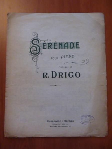 Serenade pour piano (nuty, ok. 1900 r.)
