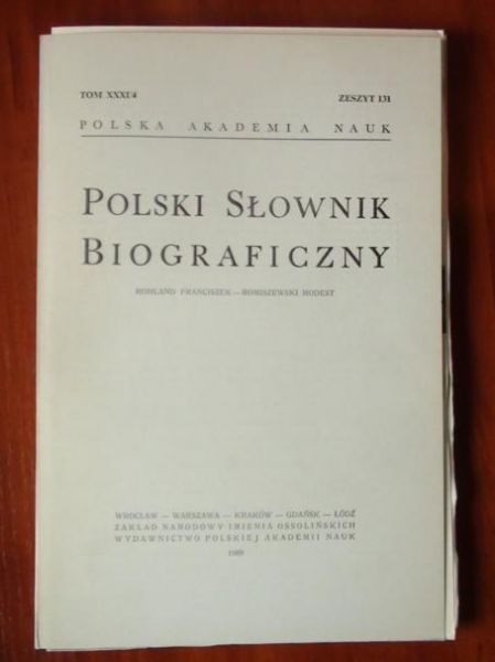 Polski Słownik Biograficzny Tom XXXI/4 Zeszyt 131