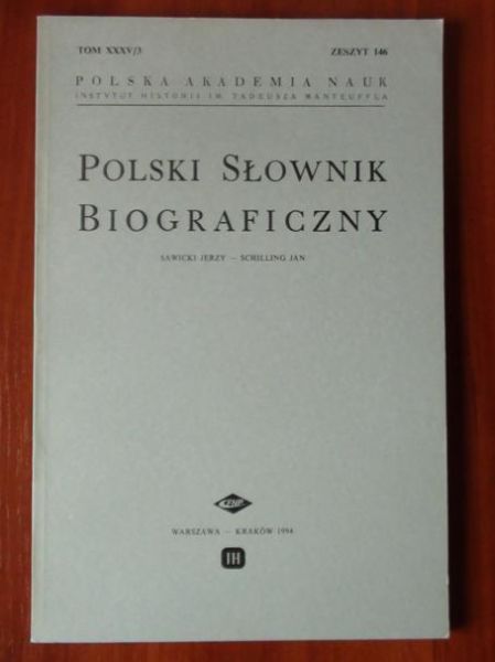 Polski Słownik Biograficzny Tom XXXV/3 Zeszyt 146