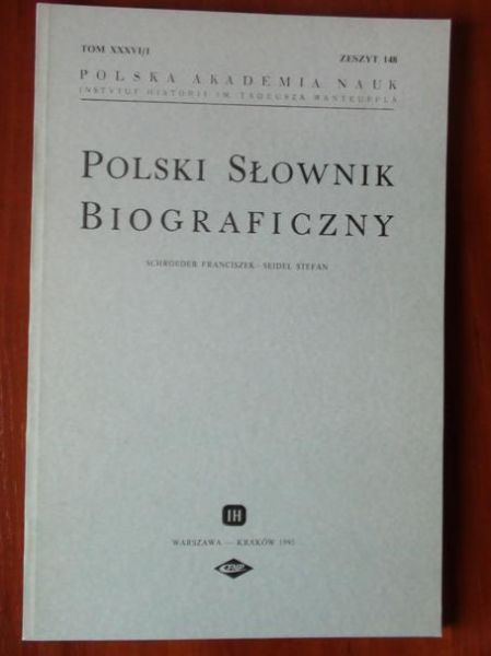 Polski Słownik Biograficzny Tom XXXVI/1 Zeszyt 148