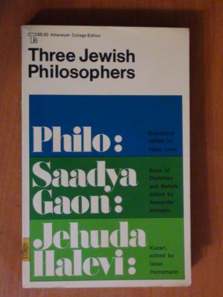 Lewy Hans - Three Jewish Philosophers