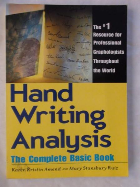 Amend Karen,   - Handwriting Analysis The Complete Basic Book