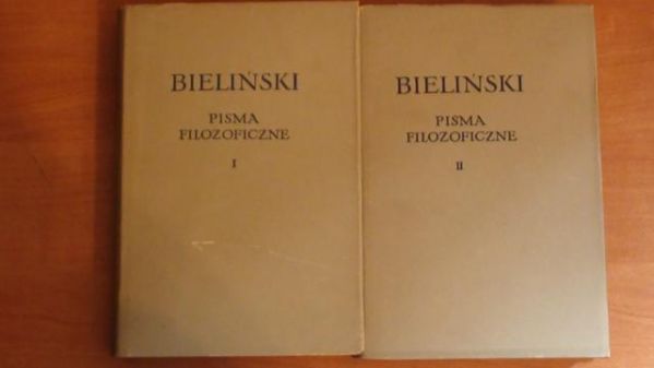 Bieliński  - Pisma filozoficzne. T. I-II BKF