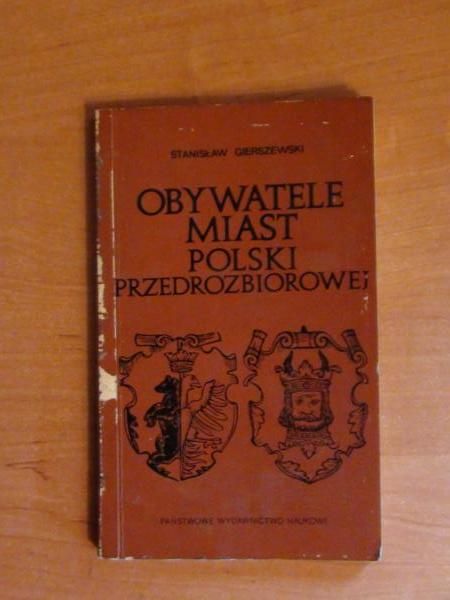 Obywatele miast Polski przedrozbiorowej