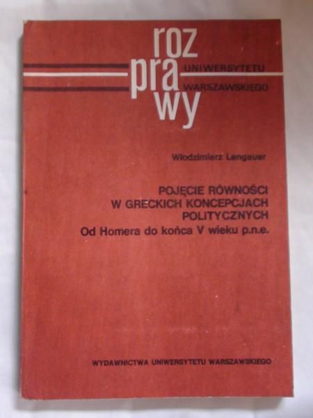 Pojęcie równości w greckich koncepcjach politycznych