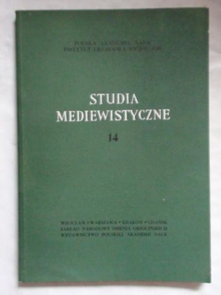 Studia mediewistyczne 14