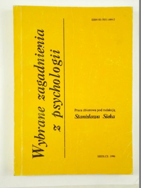Stanisław  - Wybrane zagadnienia z psychologii