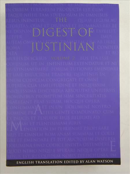 The Digest of Justinian, Volume 2