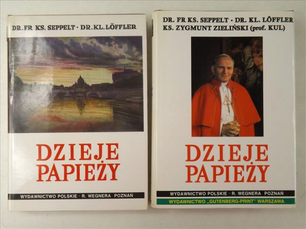 Seppelt F., Loffler K.,   - Dzieje papieży, Tom I - II, Reprint 1938 r.