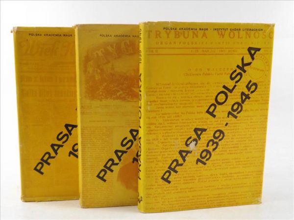 Historia prasy polskiej. Prasa polska w latach 1864-1945 Tom I - III