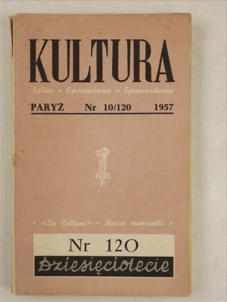 Kultura Szkice-opowiadania-sprawozdania nr 10/120 (1957), Instytut Literacki
