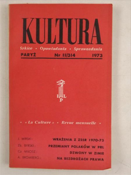 Kultura Szkice-opowiadania-sprawozdania nr 11/314 (1973), Instytut Literacki