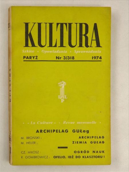 Kultura Szkice-opowiadania-sprawozdania nr 3/318(1974), Instytut Literacki