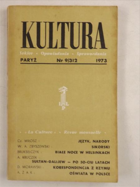 Kultura Szkice-opowiadania-sprawozdania nr 9/312(1973), Instytut Literacki