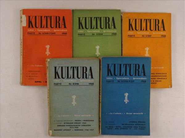 Kultura Szkice-opowiadania-sprawozdania (1968), Instytut Literacki, 5 numerów