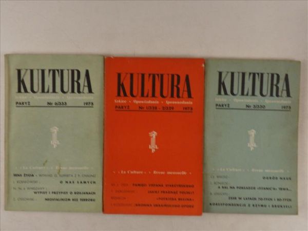 Kultura Szkice-Opowiadania-Sprawozdania (1975), Instytut Literacki, 3 numery