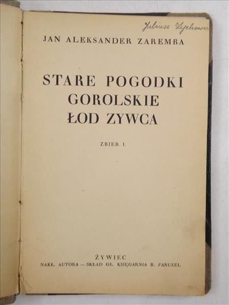 Stare pogodki gorlowskie łod Żywca, 1931 r.