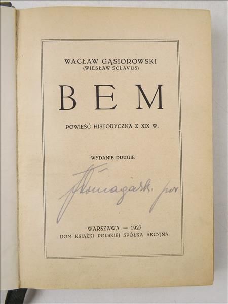 Bem, 1927 r.