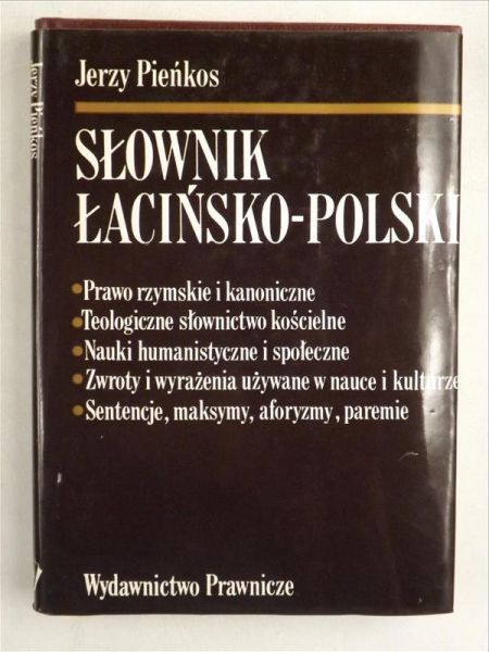 Pieńkos Jerzy - Słownik łacińsko-polski
