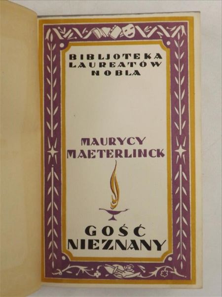 Maeterlinck Maurycy - Gość nieznany, 1925 r.