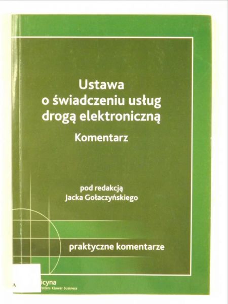 Ustawa o świadczeniu usług drogą elektroniczną