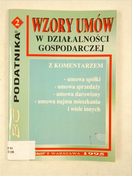 Wzory umów w działalności gospodarczej