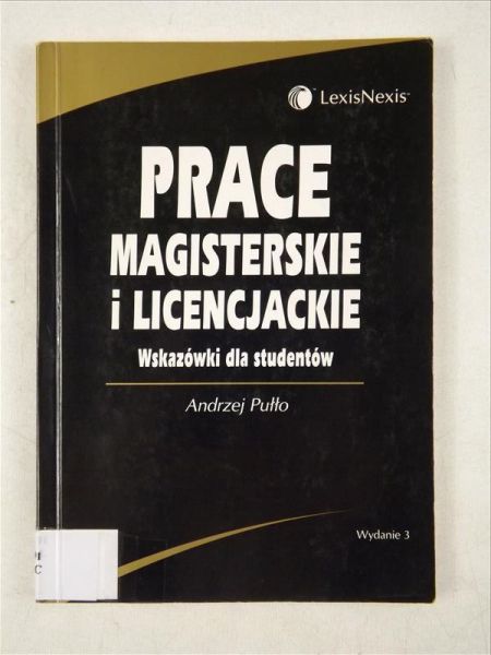 Prace magisterskie i licencjackie