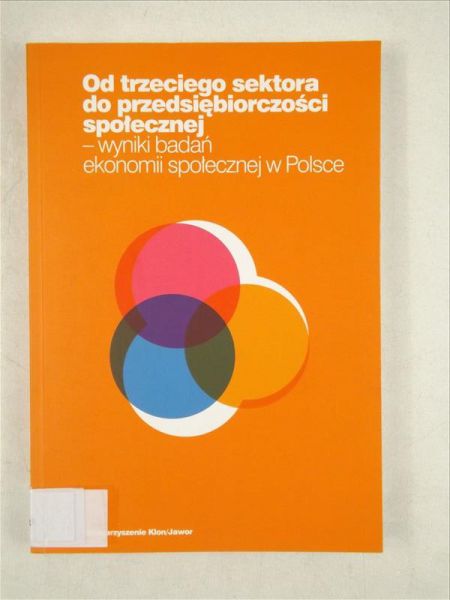 Od trzeciego sektora do przedsiębiorczości społecznej