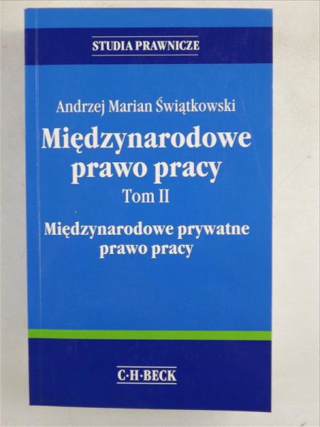 Międzynarodowe prawo pracy, T. II