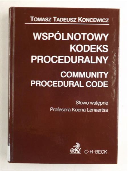 Wspólnotowy kodeks proceduralny: Community Procedural Code