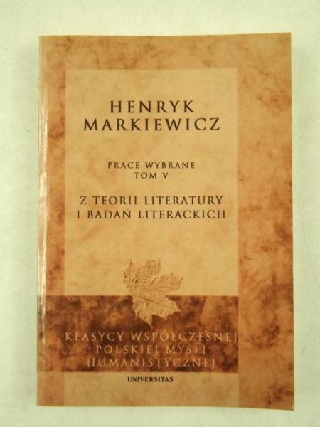 Z teorii literatury i badań literackich