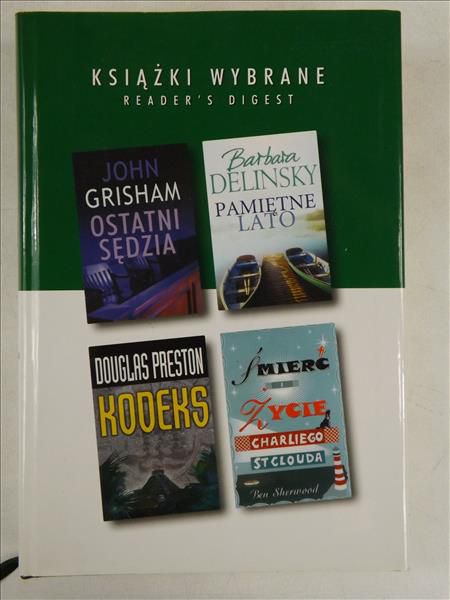 Książki wybrane. Reader's Digest. Grisham, Sherwood, Preston, Delinsky