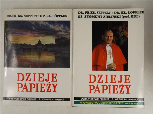 Seppelt F., Loffler K.,   - Dzieje papieży, Tom I - II, Reprint 1938 r.