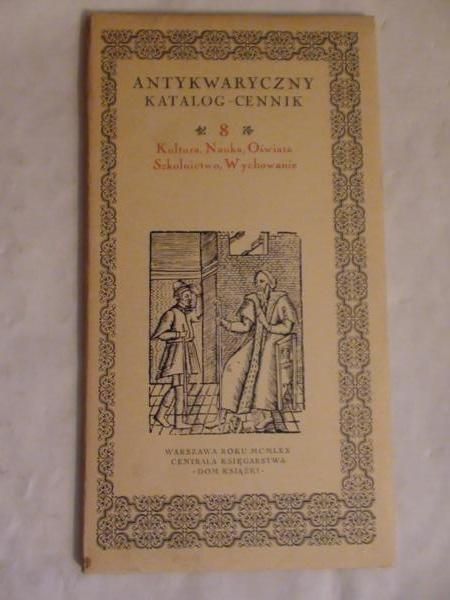 Antykwaryczny katalog-cennik