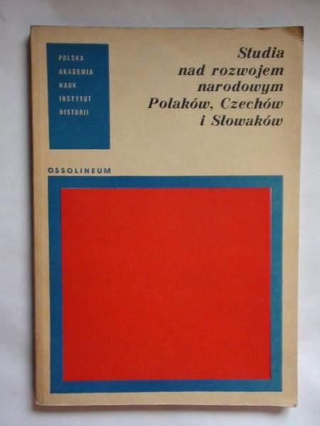 Studia nad rozwojem narodowym Polaków, Czechów i Słowaków