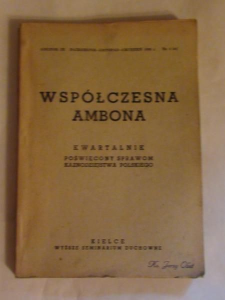 Współczesna ambona, rocznik III, wrzesień-październik 1948 r.