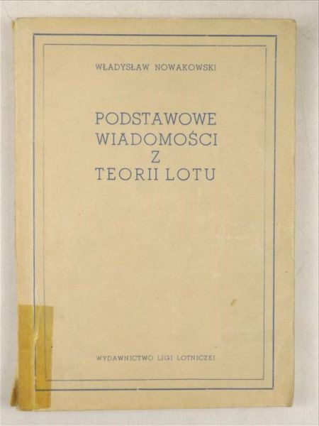Podstawowe wiadomości z teorii lotu