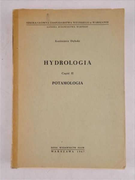 Hydrologia, Część II. Potamologia