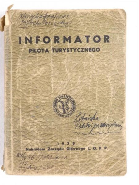 Informator pilota turystycznego, Część I, 1939 r.